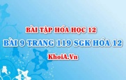 Bài 9 trang 119 SGK Hoá 12: Tính chất hóa học của kim loại kiềm thổ, hợp chất quan trọng của kim loại kiềm thổ